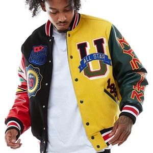 Men’s Varsity leather jacket